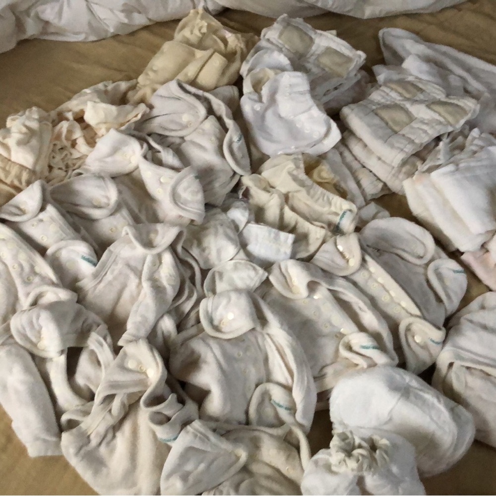 MOTHER Cream + White Cloth Diapers